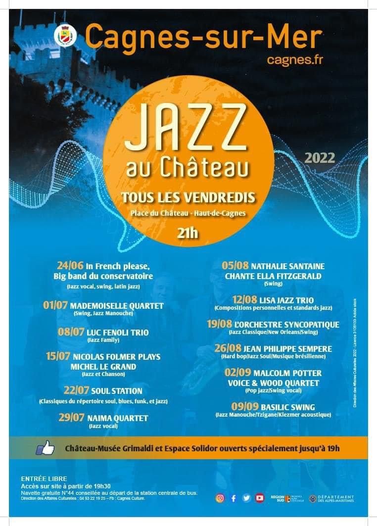Cagnes sur Mer Festiival Jazz au Chateau 2022
